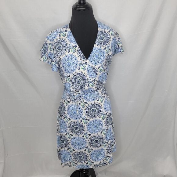 HARPER Heritage Wrap Knee Length Dress - Picture 2 of 15